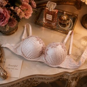 Sweet heart bra-blush pink