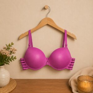Front hook shisha plastic bra-Bright Magenta