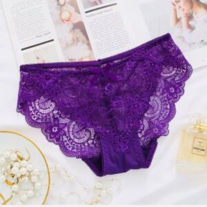 Royal Amethyst Lace Brief-Royal Purple